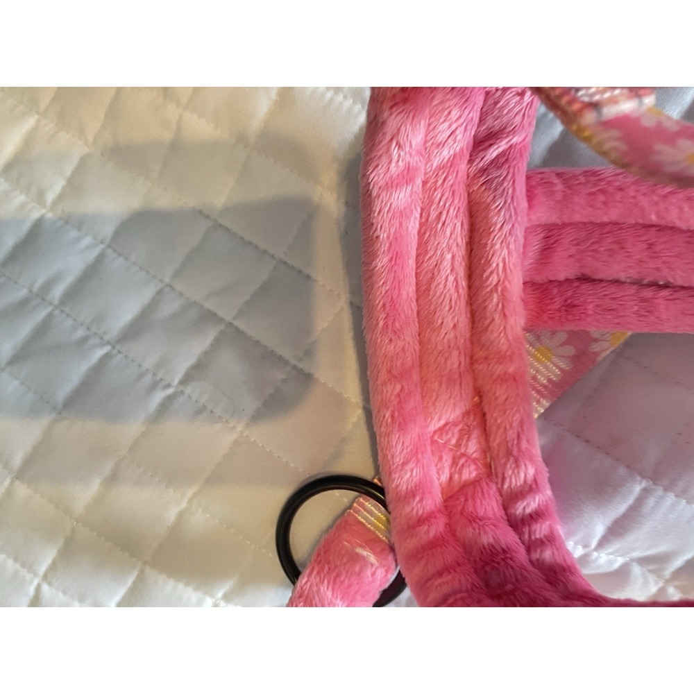 Warm Dog Harness Pink Winter Pet Walking Jacket Reflective Padded Plush NWOT - Picture 2 of 2